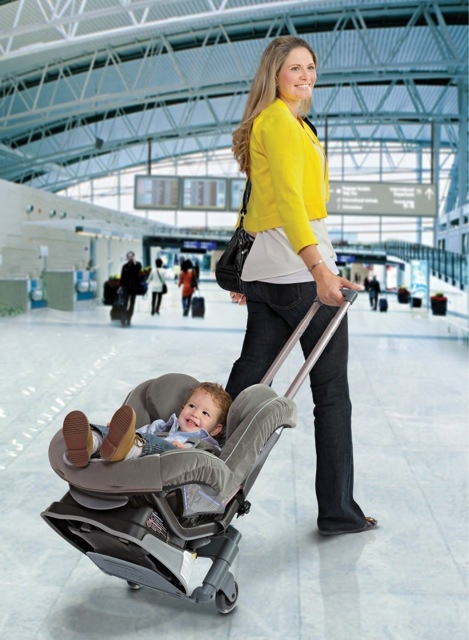 gate checking car seat and stroller